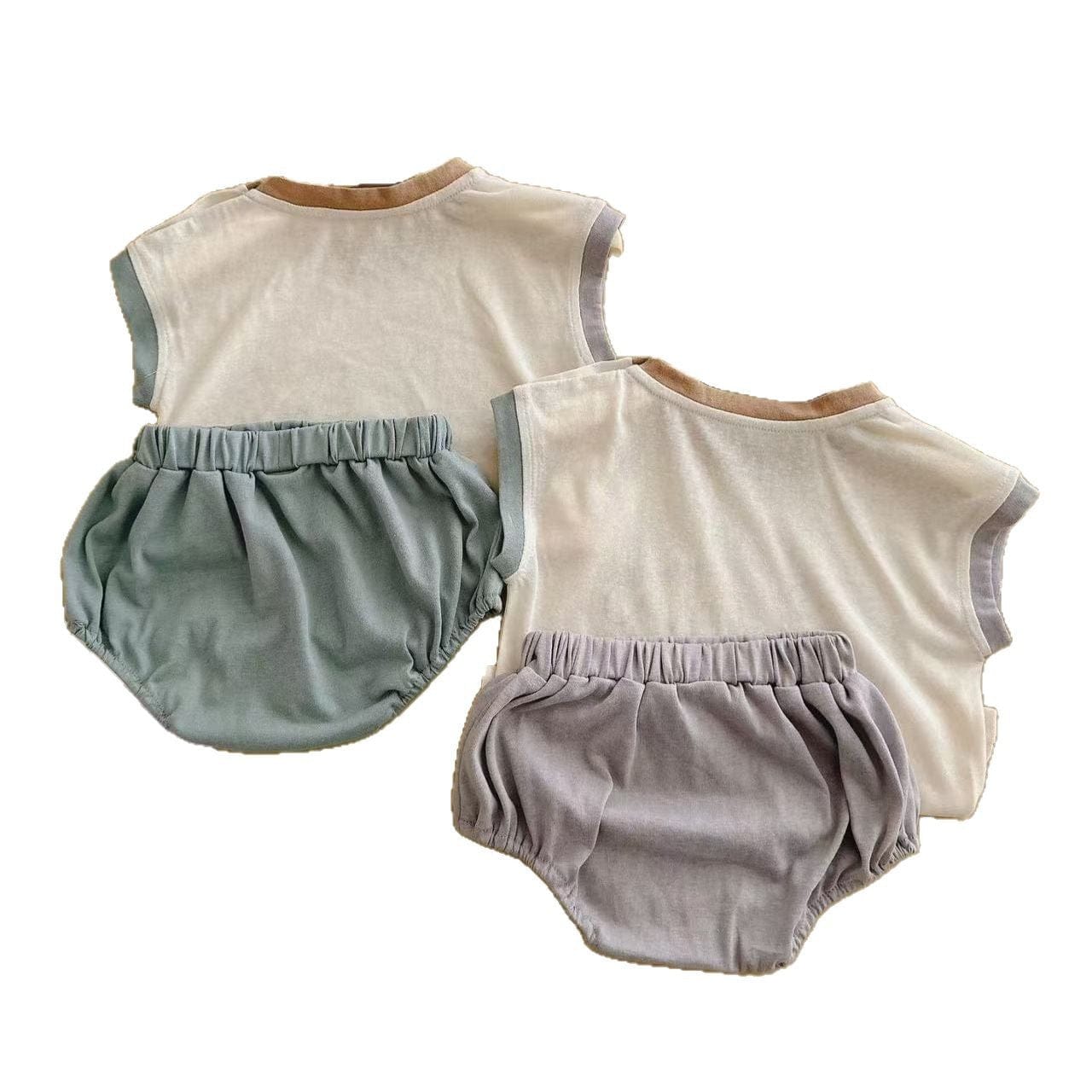 ノースリーブセットアップ cartoon pattern vest sleeveless bag pants suit【mh0009525】