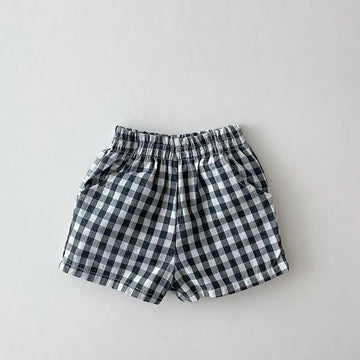 ハーフパンツ・ショートパンツ Checked / 9M 73cm ベビーパンツ ショートパンツ 無地/チェック/ベアくまプリント【mh0005900】
