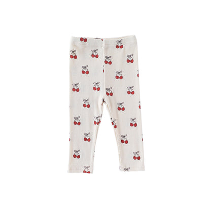 ロンパースセットアップ Cherry Pants / 66cm チェリー/気球プリント長袖ロンパース/パンツ【mh0010721】