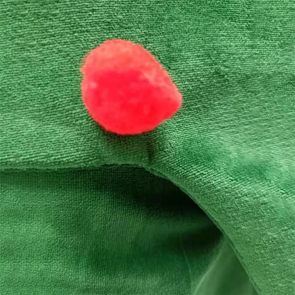 ノースリーブロンパース christmas / 100 Days ベビーコスチューム クリスマスツリー クリスマス衣装 パーティ ボディスーツ 帽子セット グリーン ユニセックス 男の子 女の子 子供服【mh0003385】