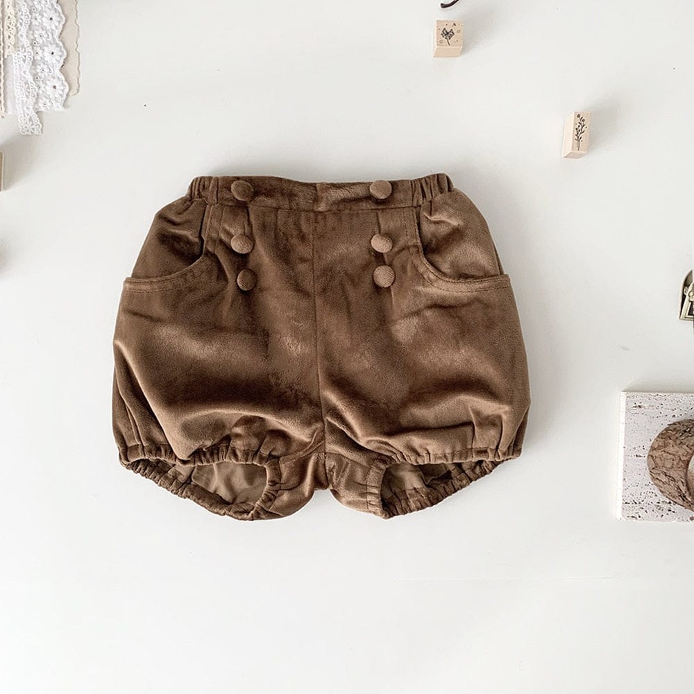 ハーフパンツ・ショートパンツ coffee / 73cm ベビー キッズ コーデュロイ かぼちゃパンツ バルーン ブルマパンツ ガールズ
