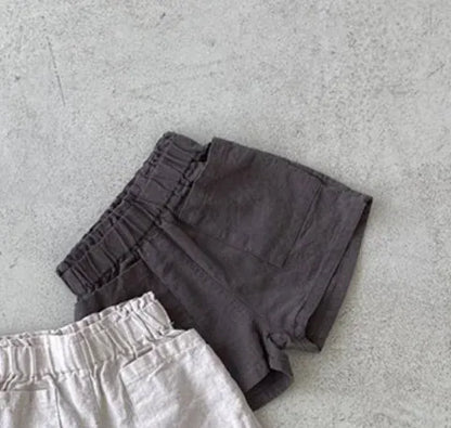 ハーフパンツ・ショートパンツ Coffee / 73cm 6-9M ベビーパンツ ショートパンツ シンプルベーシック 3カラー【mh0005270】