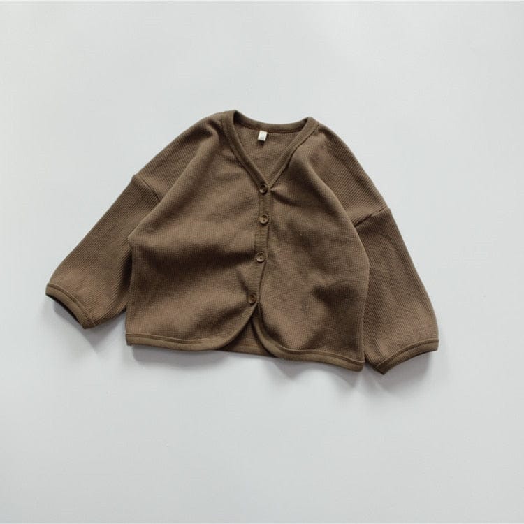 カーディガン・パーカー coffee / 80cm キッズ シンプル カーディガン