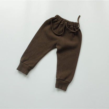 ロングパンツ・スウェットパンツ coffee / 80cm キッズ ニット リブ パンツ
