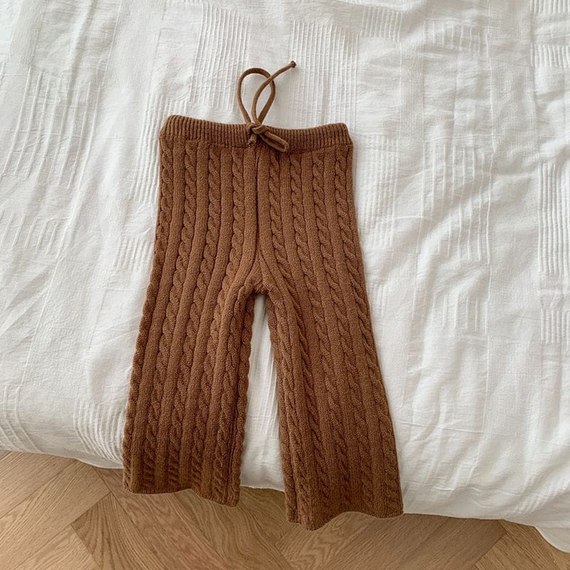 ニット・セーター coffee pants / 73cm ベビー キッズ ニット ケーブル編み セーター パンツ 3カラー ユニセックス