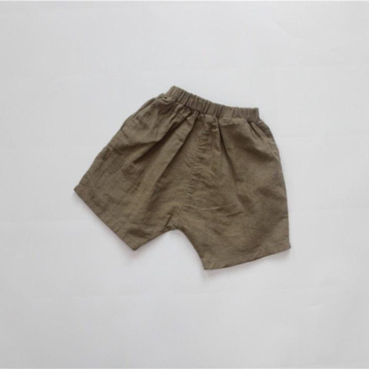 ハーフパンツ・ショートパンツ color A / 80cm キッズ コットンリネン ショートパンツ