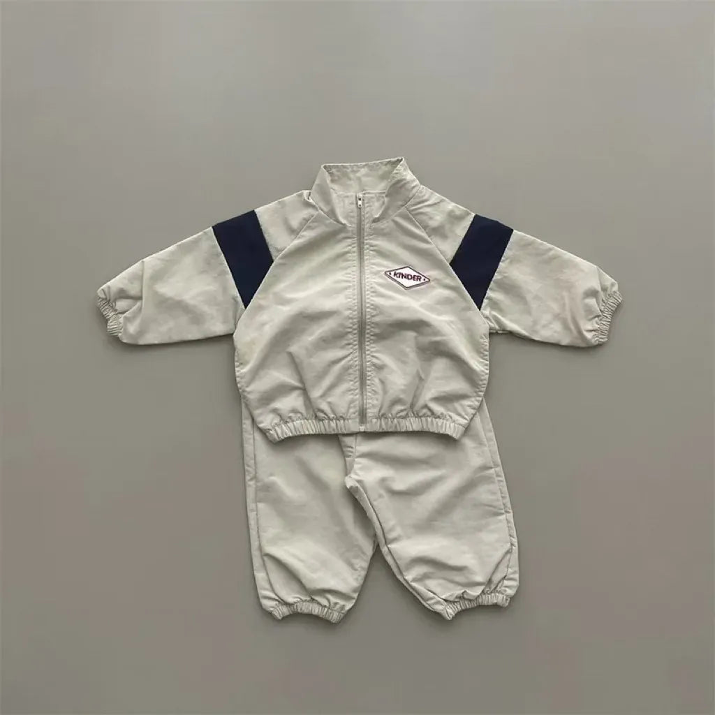 長袖セットアップ Creamy White / 80cm 9-12M キッズトップス レースラッフル襟長袖Tシャツ 4カラー【mh0007365】