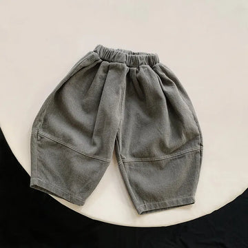 ロングパンツ・スウェットパンツ dark gray / 12M  80cm キッズパンツ 切り替えルーズロングパンツ 2カラー