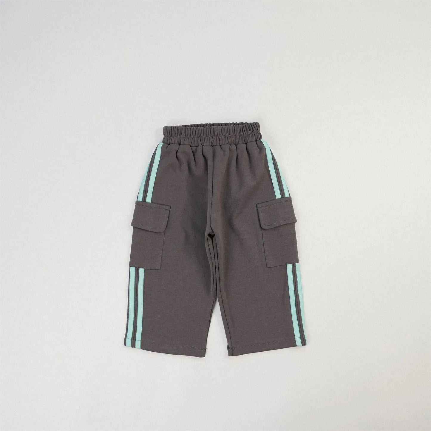 ロングパンツ・スウェットパンツ Dark Gray / 12M  80CM キッズパンツ サイドラインスウェットカーゴパンツ スポーツパンツ 8カラー【mh0006965】