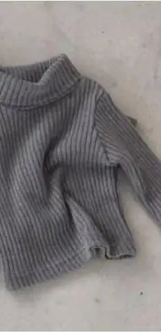 ニット・セーター dark gray / 9M  73cm ベビーセーター リブニットタートルネックカットソー トップス 4カラー ユニセックス 男の子 女の子 子供服