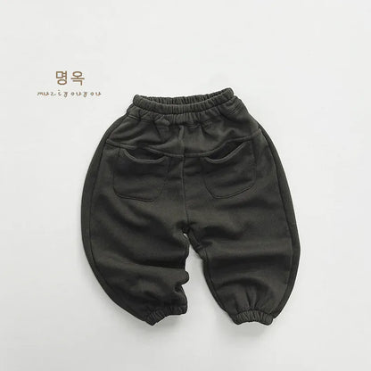 ロングパンツ・スウェットパンツ dark gray green / 12M  80cm キッズパンツ ルーズスウェットパンツ ジョガーパンツ 2カラー