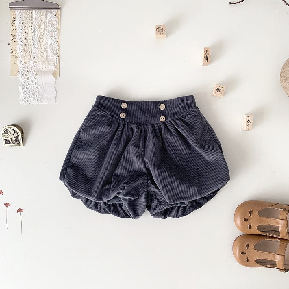 ハーフパンツ・ショートパンツ dark grey / 73cm ベビー キッズ コーデュロイ かぼちゃパンツ バルーン ブルマパンツ ガールズ
