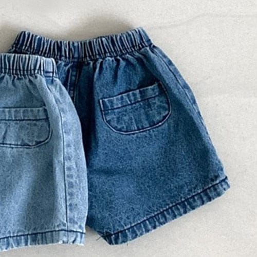 ブルマパンツ deep blue shorts / 66cm ☺︎ ベビー デニム ブルマパンツ ショートパンツ 2カラー