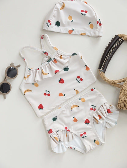 ベビー用水着 fruit / 80 ガールズ水着 キャミソールセパレートビキニスイムウェア ラッシュガード【mh0009289】