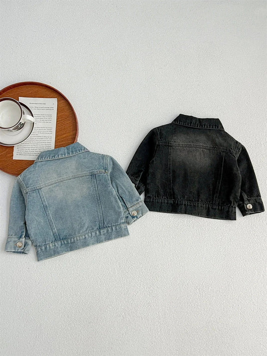 ショートコート・ジャケット・ジャンパー キッズアウター シンプルベーシックデニムジャケットGジャン【mh0008610】