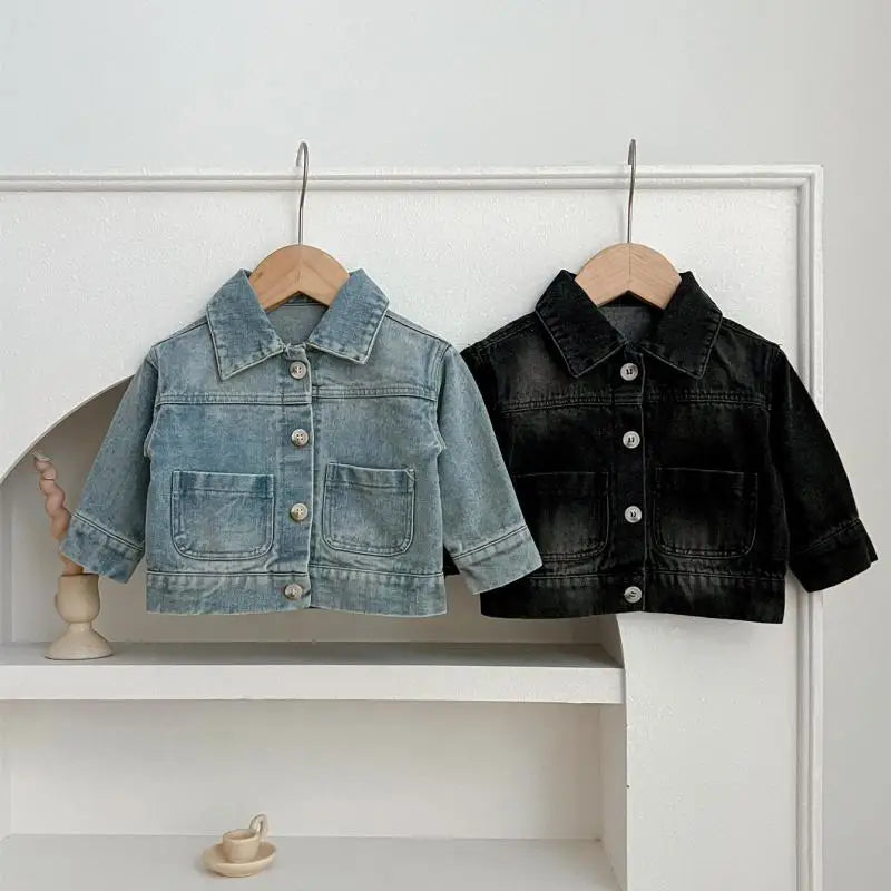 ショートコート・ジャケット・ジャンパー キッズアウター シンプルベーシックデニムジャケットGジャン【mh0008610】