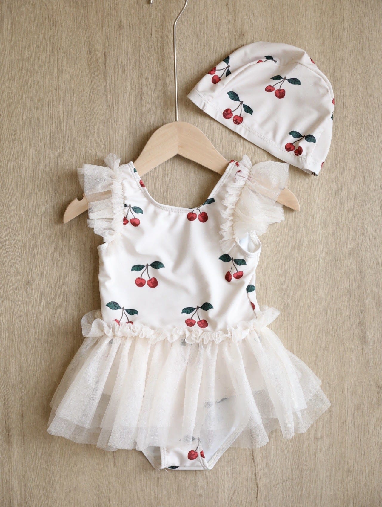 ベビー用水着 Gauze swimsuit cherry / 80 ガールズ水着 ノースリーブチュチュワンピーススイムウェア ラッシュガード【mh0009369】