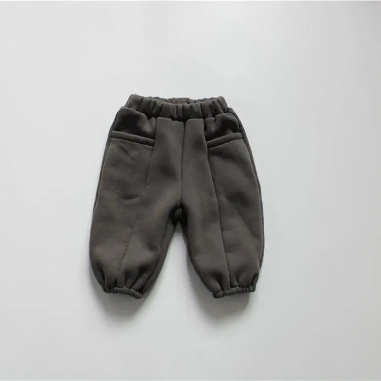 ロングパンツ・スウェットパンツ Gray / 80cm / 取り寄せ（10〜35日） キッズパンツ 裏フリース スウェットパンツ 2カラー ボーイズ 男の子 子供服