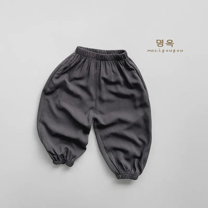 ロングパンツ・スウェットパンツ gray coffee / 12M  80cm キッズパンツ サマールーズロングパンツ シンプルベーシック