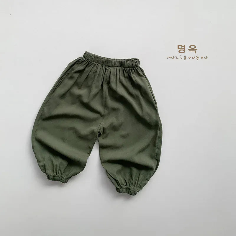 ロングパンツ・スウェットパンツ green / 12M  80cm キッズパンツ サマールーズロングパンツ シンプルベーシック
