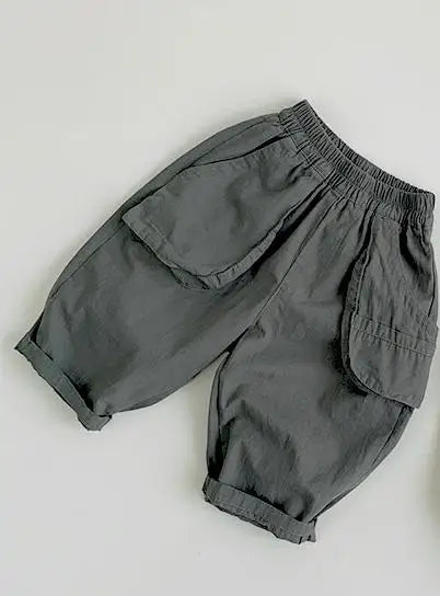 ロングパンツ・スウェットパンツ green / 12M  80cm キッズパンツ ルーズ ビッグポケット ルーズパンツ 2カラー