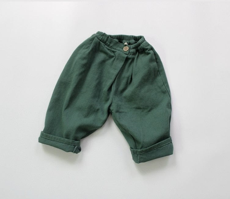 ロングパンツ・スウェットパンツ Green / 80cm キッズ カラー コットン ルーズ パンツ