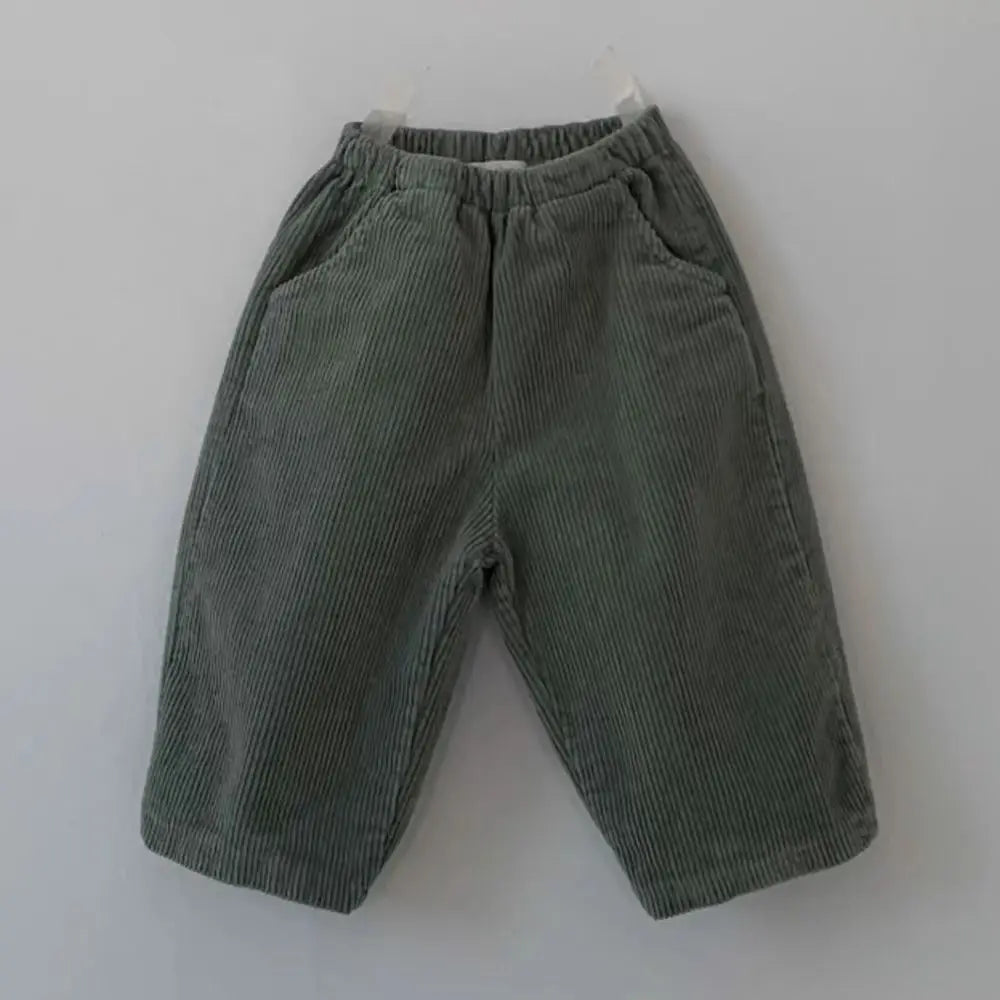 ロングパンツ・スウェットパンツ Green / 9M  73CM ベビーパンツ コーデュロイシンプルルーズロングパンツ【mh0008263】