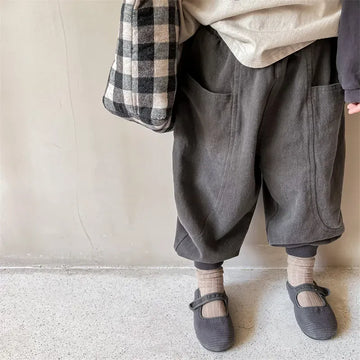 ロングパンツ・スウェットパンツ grey / 80cm キッズ ルーズ ジョガー バルーン パンツ