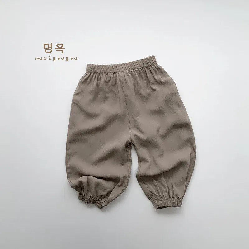 ロングパンツ・スウェットパンツ khaki / 12M  80cm キッズパンツ サマールーズロングパンツ シンプルベーシック