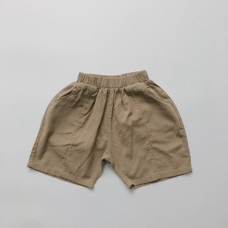 ハーフパンツ・ショートパンツ khaki / 12M/80cm キッズ ルーズ サマー パンツ ブラウン カーキ アーミーグリーン ボーイズ