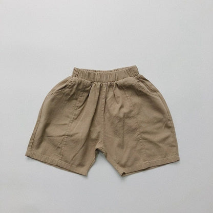 ハーフパンツ・ショートパンツ khaki / 12M/80cm キッズ ルーズ サマー パンツ ブラウン カーキ アーミーグリーン ボーイズ