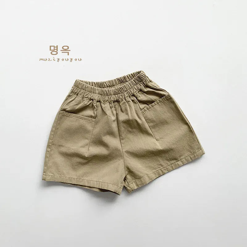 ハーフパンツ・ショートパンツ khaki / 12M  80cm キッズパンツ ショートパンツ シンプルベーシック 5カラー