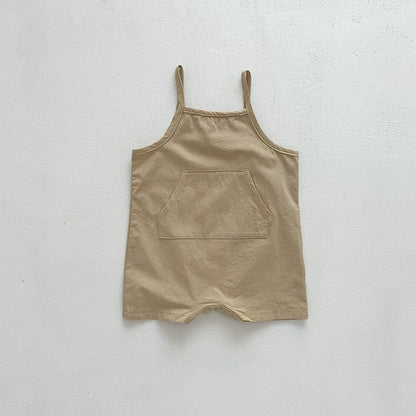 サロペットパンツ・サスペンダーパンツ khaki / 66cm ベビー キャミソール ジャンプスーツ サロペット 半袖 Tシャツ ボーイズ