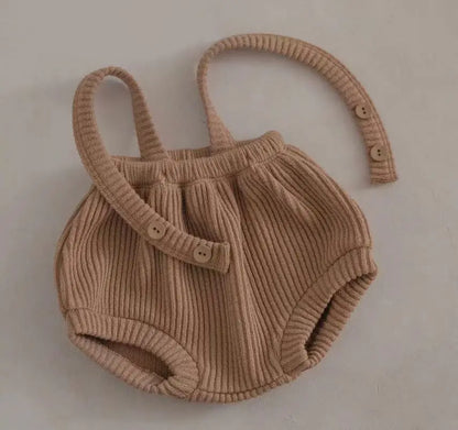 ブルマパンツ khaki / 6M  66cm ベビーブルマ サスペンダーリブブルマパンツ 4カラー