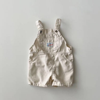 オーバーオール Khaki / 73cm デニムショートオーバーオール【mh0010373】
