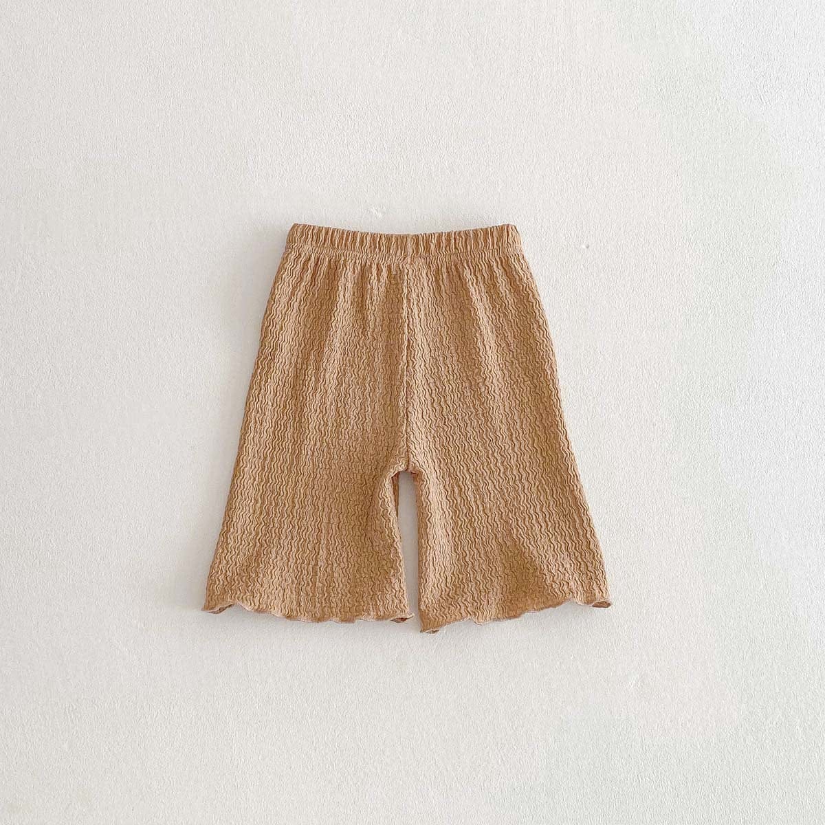 レギンスパンツ Khaki / 80cm シンプルメロウフリルショートレギンスパンツ【mh0010338】