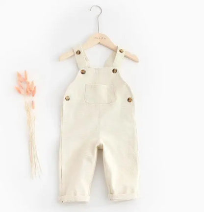 オーバーオール Kids Overalls beige / 5 (80cm) キッズオーバーオール デニム サスペンダーパンツ 2カラー