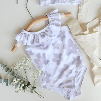 ベビー用水着 Lace swimsuit five-petal flowers / 80 ガールズ水着 ノースリーブワンピーススイムウェア ラッシュガード【mh0009319】