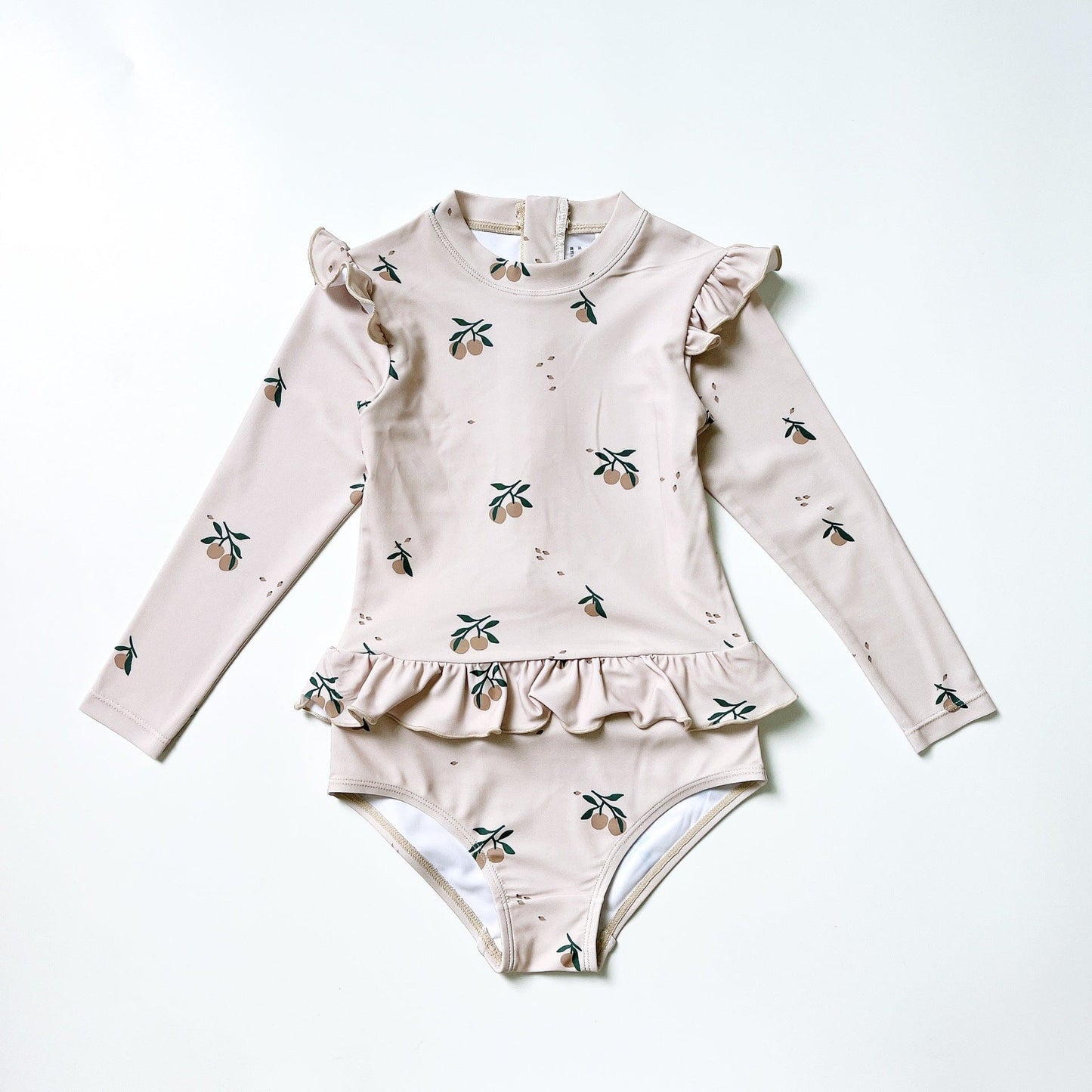 ベビー用水着 Lace swimsuit fruit / 80 ガールズ水着 長袖ワンピーススイムウェア ラッシュガード【mh0009328】