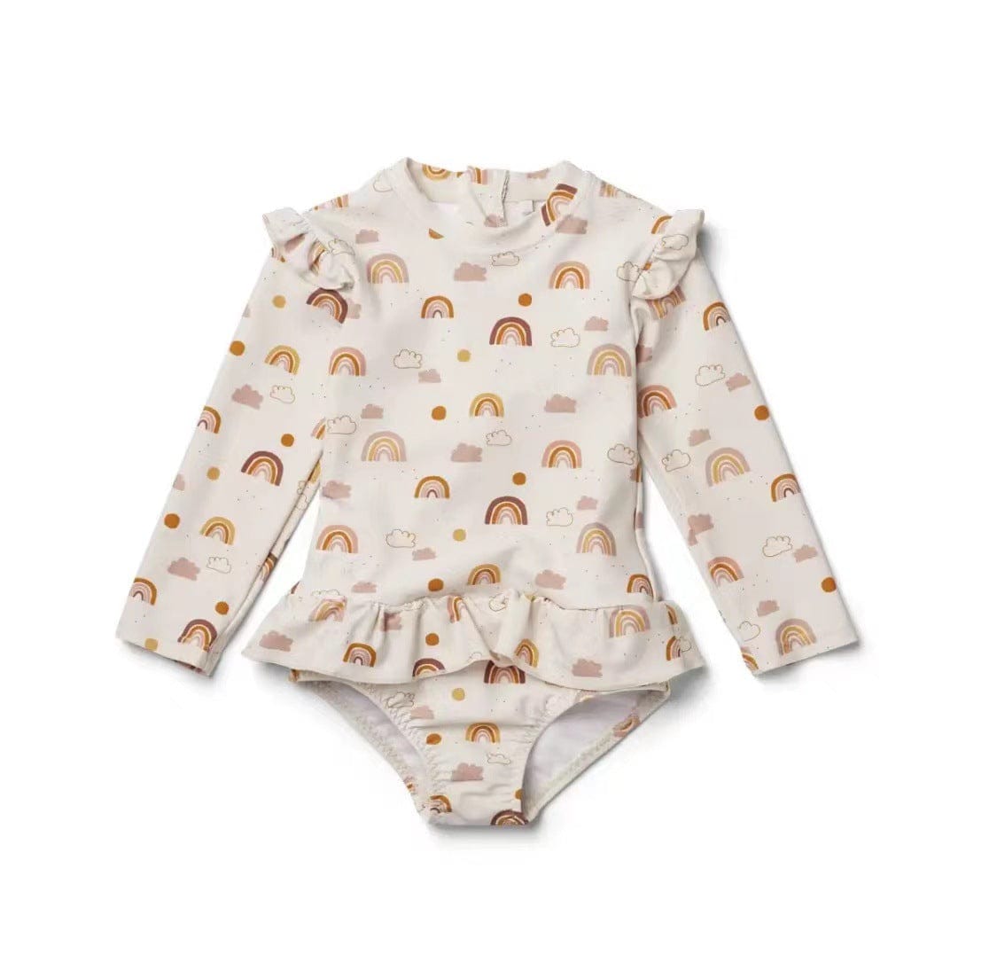ベビー用水着 Lace swimsuit rainbow / 80 ガールズ水着 長袖ワンピーススイムウェア ラッシュガード【mh0009328】