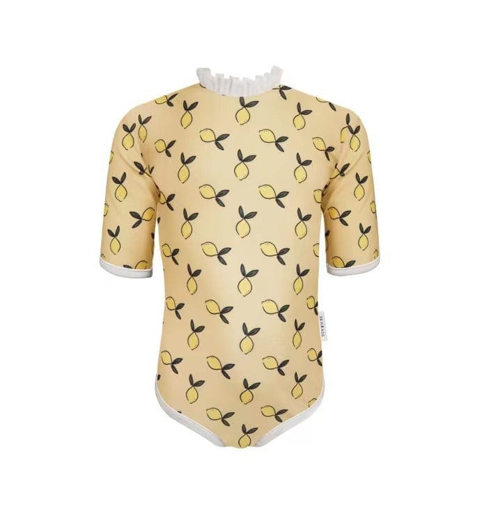 ベビー用水着 lace swimsuit small lemon / 90 ガールズ水着 半袖ワンピーススイムウェア ラッシュガード【mh0009332】