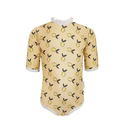 ベビー用水着 lace swimsuit small lemon / 90 ガールズ水着 半袖ワンピーススイムウェア ラッシュガード【mh0009332】
