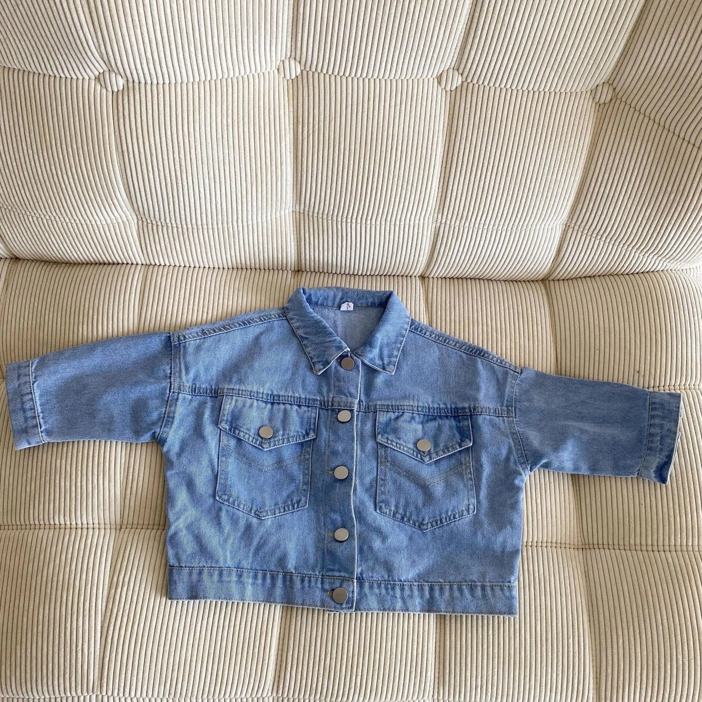 ショートコート・ジャケット・ジャンパー light blue / 80cm キッズデニムジャケット Gジャン ジャンパー アウター ブラック ライトブルー ダークブルー 3カラー ユニセックス 男の子 女の子 子供服 5938D