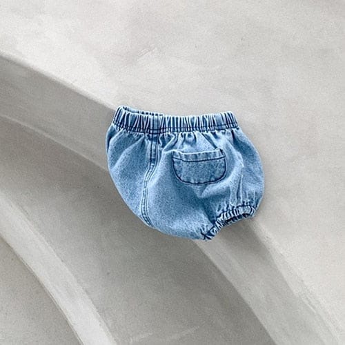 ブルマパンツ light blue bloomer / 66cm ☺︎ ベビー デニム ブルマパンツ ショートパンツ 2カラー