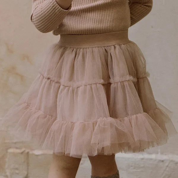 スカート light coffee skirt / 90cm キッズスカート チュチュ チュールボリュームスカート プリンセススカート 2カラー ガールズ 女の子 子供服