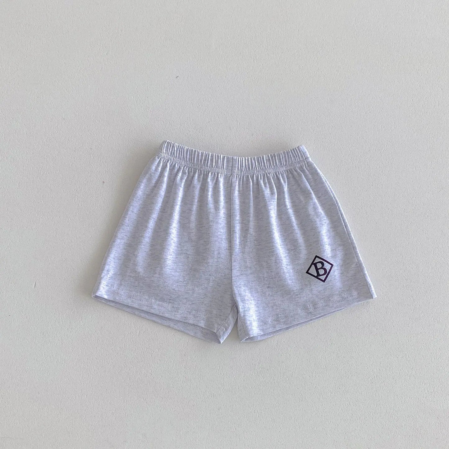 ハーフパンツ・ショートパンツ light gray / 12M  80cm キッズパンツ ルーズショートパンツ ワンポイントロゴプリント 5カラー