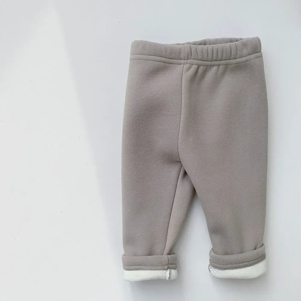 レギンスパンツ light grey / 66cm ベビーパンツ 裏フリースレギンスパンツ 厚手レギパン シンプルベーシック 7カラー