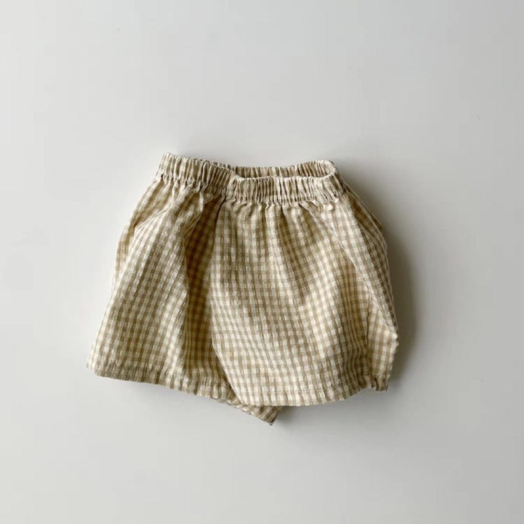 ハーフパンツ・ショートパンツ Light Yellow / 73cm ギンガムチェックショートパンツ【mh0010364】
