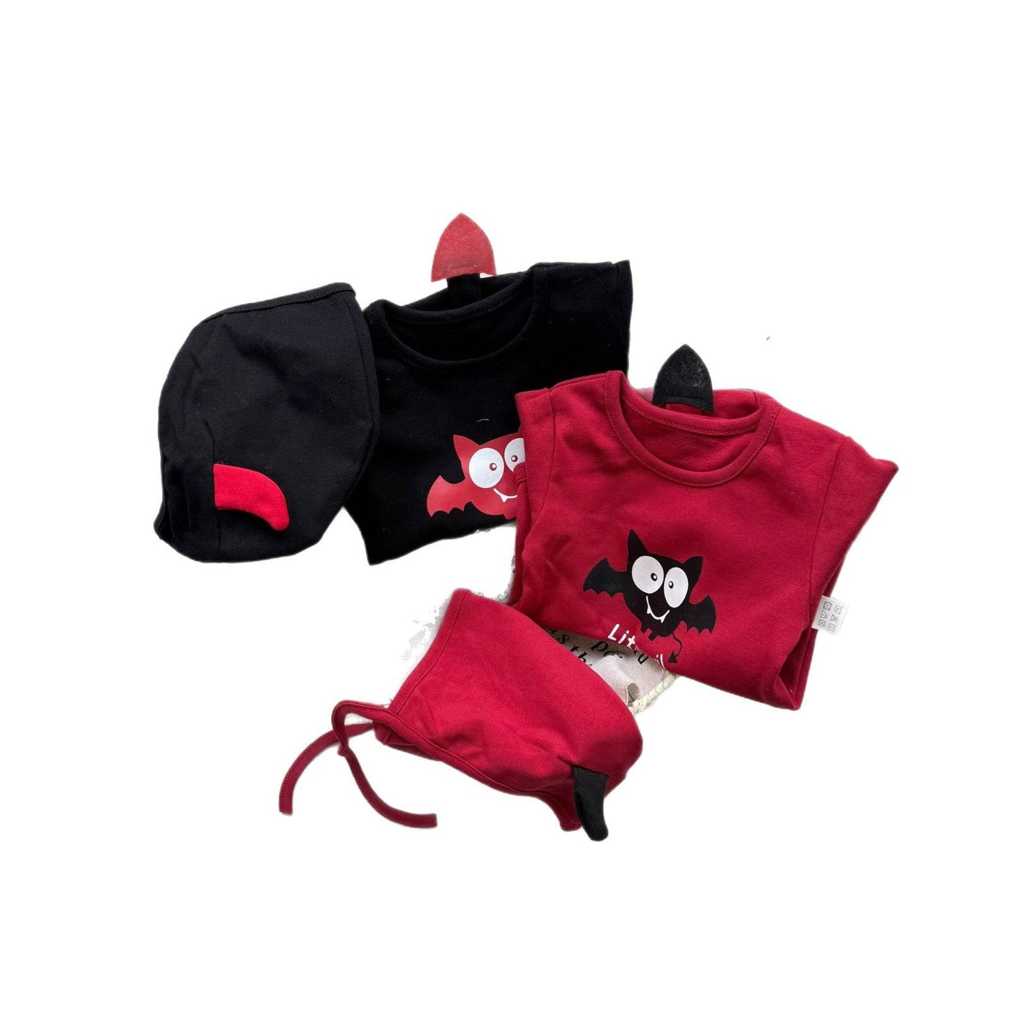 長袖ロンパース little devil bat print bodysuit【mh0009533】