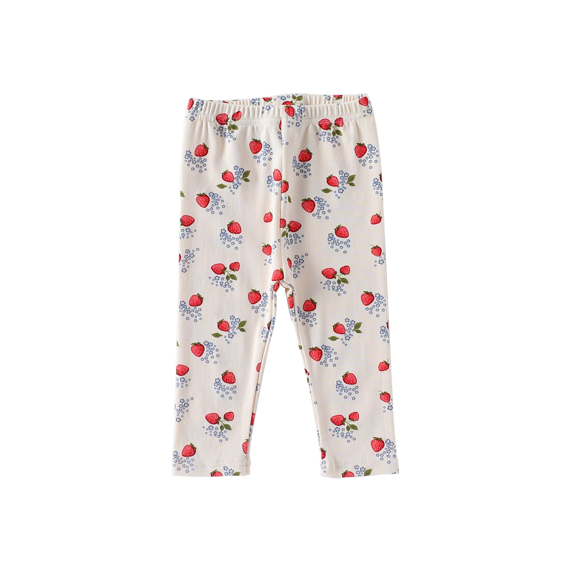 ロンパースセットアップ Little strawberry Pants / 66cm いちご/レモンボーダー長袖ボディスーツ/ロングパンツ【mh0010739】